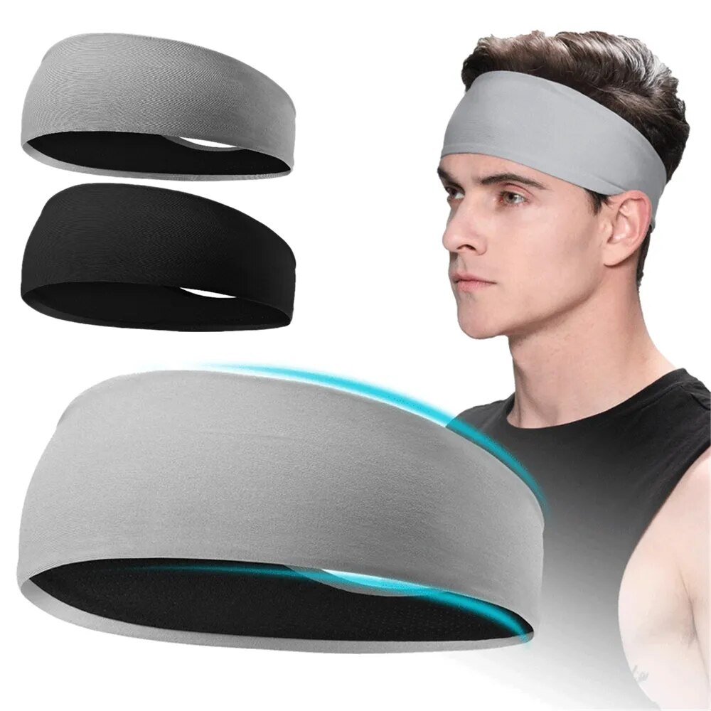 Sweatband for Men Women Elastic Sport Hairbands